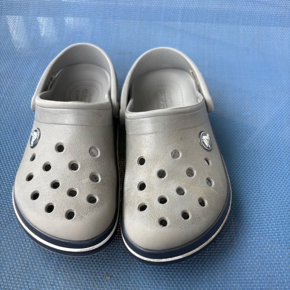 Kids Gray Crocs size c12